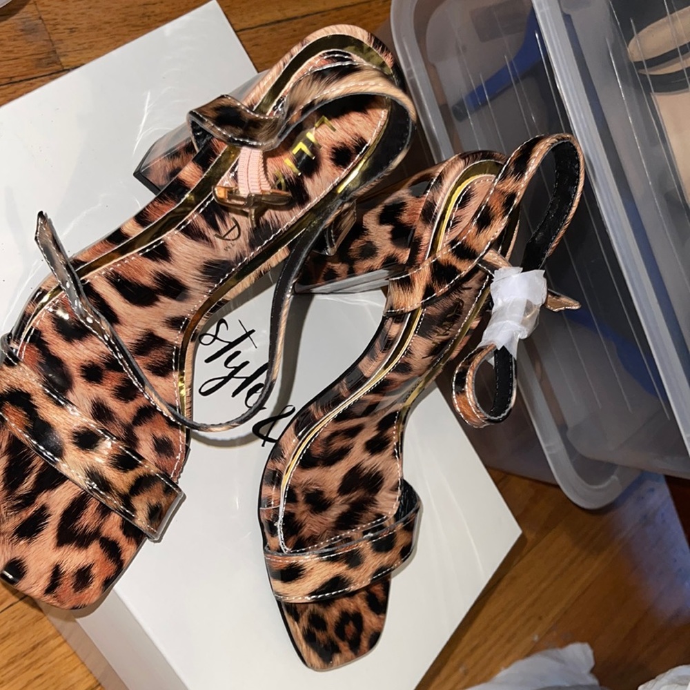 Brand new cheetah heels